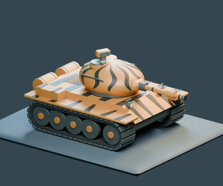 GLM Tiger tank artwork for glm-5.3