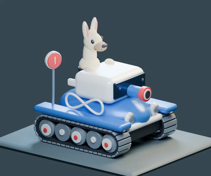 Meta Clown Car tank artwork for muse-spark-1.3