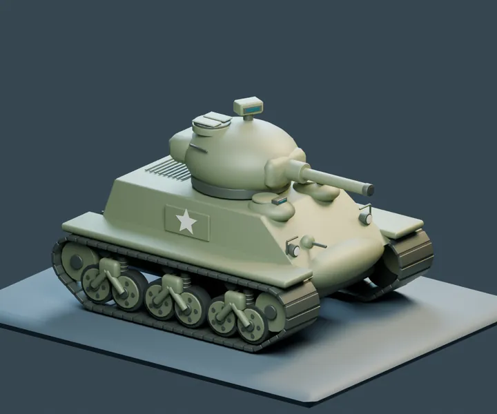 M4 Sherman tank artwork for gemini-3.8-flash